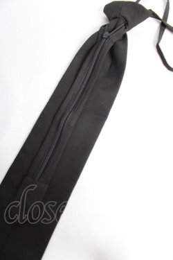 画像2: Amilige / Bandit Bear 刺繍ネクタイ  黒 Y-25-12-25-074-PU-ZA-SZ-ZY