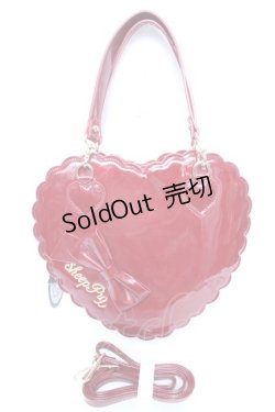画像1: Snowdrop to Saint Maria / エナメルハートバッグ  ボルドー Y-25-12-25-080-LO-BG-SZ-ZY