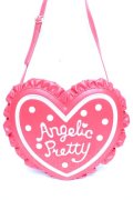 Angelic Pretty / ドットロゴハートショルダーバッグ  赤 Y-25-12-25-081-AP-BG-SZ-ZY