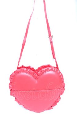 画像2: Angelic Pretty / ドットロゴハートショルダーバッグ  赤 Y-25-12-25-081-AP-BG-SZ-ZY