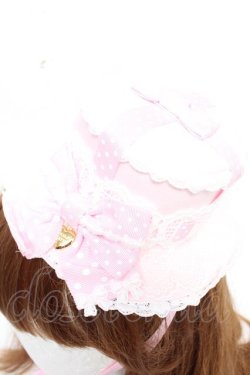 画像4: Angelic Pretty / Airy Heart プレゼントリボンミニハット  ピンク Y-25-12-25-088-AP-AC-SZ-ZY