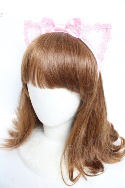 画像1: Angelic Pretty / Fleur Catカチューシャ  ピンク Y-25-12-25-092-AP-AC-SZ-ZY