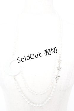 画像1: Angelic Pretty / Nighty Moonネックレス  シルバー Y-25-12-25-011-AP-AC-SZ-ZY