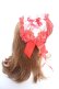 画像3: Angelic Pretty / レースハートチャームバラレースヘッドドレス  レッド Y-25-12-25-094-AP-AC-SZ-ZY (3)
