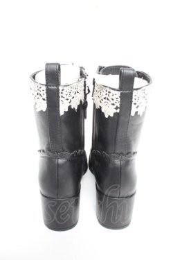 画像3: axes femme / レースアップショートブーツ L 黒 Y-25-12-25-095-AX-SH-SZ-ZY