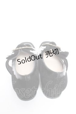 画像3: axes femme / ベロアリボンバレエシューズ L 黒 Y-25-12-25-096-AX-SH-SZ-ZT0131U