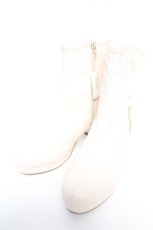 画像1: axes femme POETIQUE / レースアップストレッチブーツ L 生成り Y-25-12-25-097-AX-SH-SZ-ZTK034 (1)