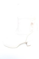 画像2: axes femme POETIQUE / レースアップストレッチブーツ L 生成り Y-25-12-25-097-AX-SH-SZ-ZTK034 (2)