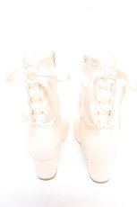 画像3: axes femme POETIQUE / レースアップストレッチブーツ L 生成り Y-25-12-25-097-AX-SH-SZ-ZTK034 (3)