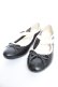 画像1: axes femme POETIQUE / リボン付きフラットパンプス L 黒 Y-25-12-25-098-AX-SH-SZ-ZY (1)