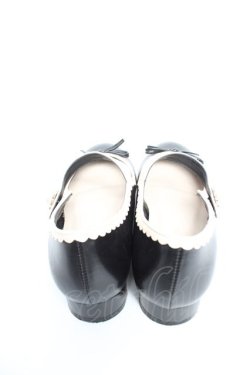 画像3: axes femme POETIQUE / リボン付きフラットパンプス L 黒 Y-25-12-25-098-AX-SH-SZ-ZY