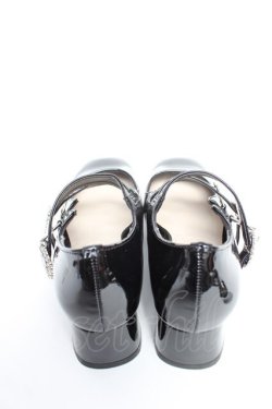 画像3: axes femme POETIQUE / ビジューバックルパンプス L 黒 Y-25-12-25-101-AX-SH-SZ-ZY