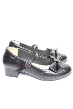 画像4: axes femme kawaii / ローヒールリボンパンプス L 黒 Y-25-12-25-104-AX-SH-SZ-ZY