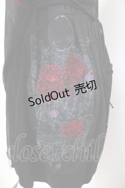 画像3: Ozz oneste / 刺繍入りチャイナワンピース  黒×赤 Y-25-12-25-110-OO-OP-SZ-ZY