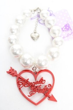画像1: Angelic Pretty / Dolly Heartブレスレット  レッド Y-25-12-25-013-AP-AC-SZ-ZY