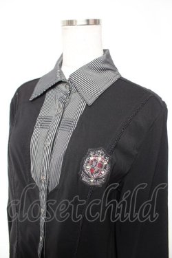 画像3: Rozen Kavalier / エンブレム刺繍ブラウス  黒 Y-25-12-25-112-OO-BL-SZ-ZY