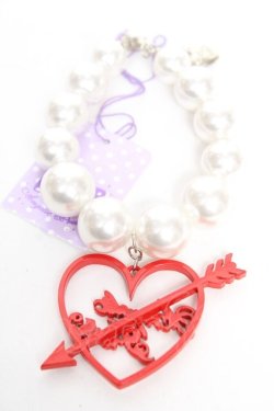 画像2: Angelic Pretty / Dolly Heartブレスレット  レッド Y-25-12-25-013-AP-AC-SZ-ZY