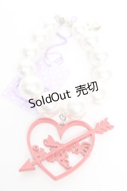 画像2: Angelic Pretty / Dolly Heartブレスレット  レッド Y-25-12-25-013-AP-AC-SZ-ZY