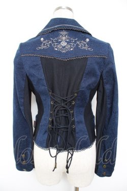 画像2: Ozz Croce / ジャガードptジャケット  青 Y-25-12-25-114-OO-JA-SZ-ZY