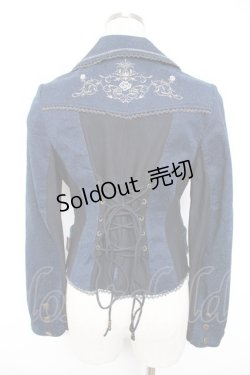 画像2: Ozz Croce / ジャガードptジャケット  青 Y-25-12-25-114-OO-JA-SZ-ZY