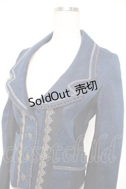 画像3: Ozz Croce / ジャガードptジャケット  青 Y-25-12-25-114-OO-JA-SZ-ZY