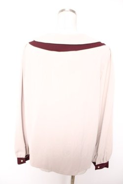 画像2: axes femme / ２枚襟ブラウス M ピンク Y-25-12-25-115-AX-BL-SZ-ZY