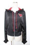 Angelic Pretty / Dolly Heartパーカ  黒 Y-25-12-25-116-AP-TO-SZ-ZY