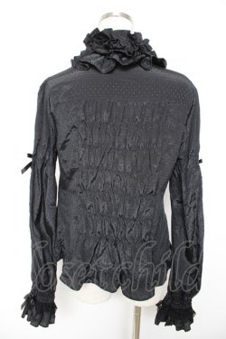 画像2: Angelic Pretty / ファンシー襟フリルブラウス  黒 Y-25-12-25-118-AP-BL-SZ-ZY