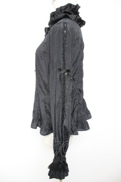 画像4: Angelic Pretty / ファンシー襟フリルブラウス  黒 Y-25-12-25-118-AP-BL-SZ-ZY