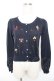 画像1: axes femme POETIQUE / 遊園地カーディガン M 紺 Y-25-12-25-119-AX-TO-SZ-ZY (1)