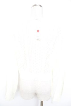 画像2: axes femme POETIQUE / チェリー刺繍ニットカーディガン M 生成り Y-25-12-25-120-AX-TO-SZ-ZY