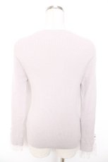 画像2: axes femme / スタンド襟ビジューラインプルオーバー F グレー Y-25-12-25-121-AX-TO-SZ-ZT526 (2)