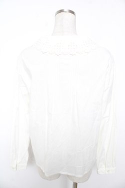 画像2: Jane Marple Dans Le Salon / スカラップレースブラウス M 白 Y-25-12-25-124-JM-BL-SZ-ZY