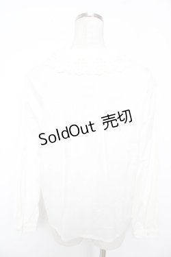 画像2: Jane Marple Dans Le Salon / スカラップレースブラウス M 白 Y-25-12-25-124-JM-BL-SZ-ZY