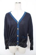 Jane Marple Dans Le Salon / Vネックニットカーディガン M 紺 Y-25-12-25-125-JM-TO-SZ-ZY