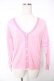 画像1: Jane Marple Dans Le Salon / ラインVネックカーディガン M ピンク Y-25-12-25-126-JM-TO-SZ-ZY (1)
