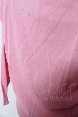 画像3: Jane Marple Dans Le Salon / ラインVネックカーディガン M ピンク Y-25-12-25-126-JM-TO-SZ-ZY