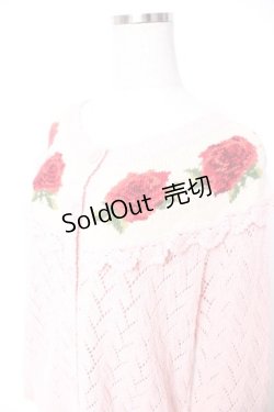 画像3: PINK HOUSE / バラ編み胸ロークニットカーディガン F ピンク Y-25-12-25-127-LO-TO-SZ-ZY
