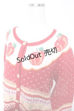 画像3: PINK HOUSE / アップルブロッサムモチーフニットカーディガン F 赤 Y-25-12-25-128-LO-TO-SZ-ZY