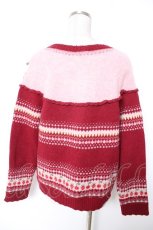 画像2: PINK HOUSE / PETER RABBIT CARDIGAN F ワイン Y-25-12-25-129-LO-TO-SZ-ZT615 (2)