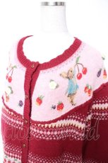 画像3: PINK HOUSE / PETER RABBIT CARDIGAN F ワイン Y-25-12-25-129-LO-TO-SZ-ZT615 (3)