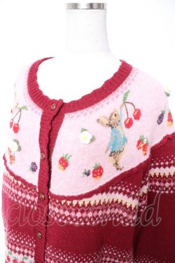画像3: PINK HOUSE / PETER RABBIT CARDIGAN F ワイン Y-25-12-25-129-LO-TO-SZ-ZY
