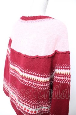 画像4: PINK HOUSE / PETER RABBIT CARDIGAN F ワイン Y-25-12-25-129-LO-TO-SZ-ZY