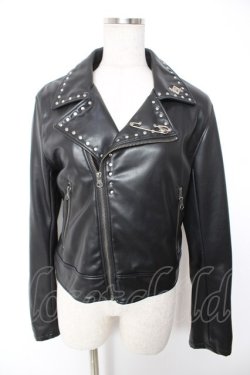 画像1: REFLEM / PUレザークロップドライダースジャケット F ブラック Y-25-12-25-130-PU-JA-SZ-ZY