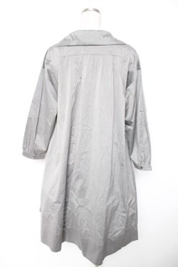 画像2: Jane Marple / シャンブレーストライプのワンピース M グレー Y-25-12-25-136-JM-OP-SZ-ZY