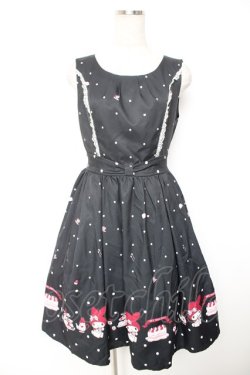 画像1: axes femme / マイメロディ/ジャンスカ F 黒 Y-25-12-25-137-AX-OP-SZ-ZY