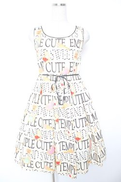 画像1: Emily Temple cute / WONDER LANDクッキーノースリーブワンピース  クリーム Y-25-12-25-142-ET-OP-SZ-ZY