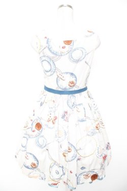 画像2: MILK / Tea Partyドレス  ブルーグレーベース Y-25-12-25-144-ML-OP-SZ-ZY