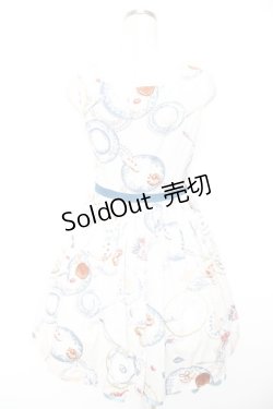 画像2: MILK / Tea Partyドレス  ブルーグレーベース Y-25-12-25-144-ML-OP-SZ-ZI