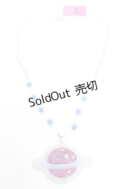画像3: Angelic Pretty / Galaxy Planetネックレス  ネイビー Y-25-12-25-017-AP-AC-SZ-ZY